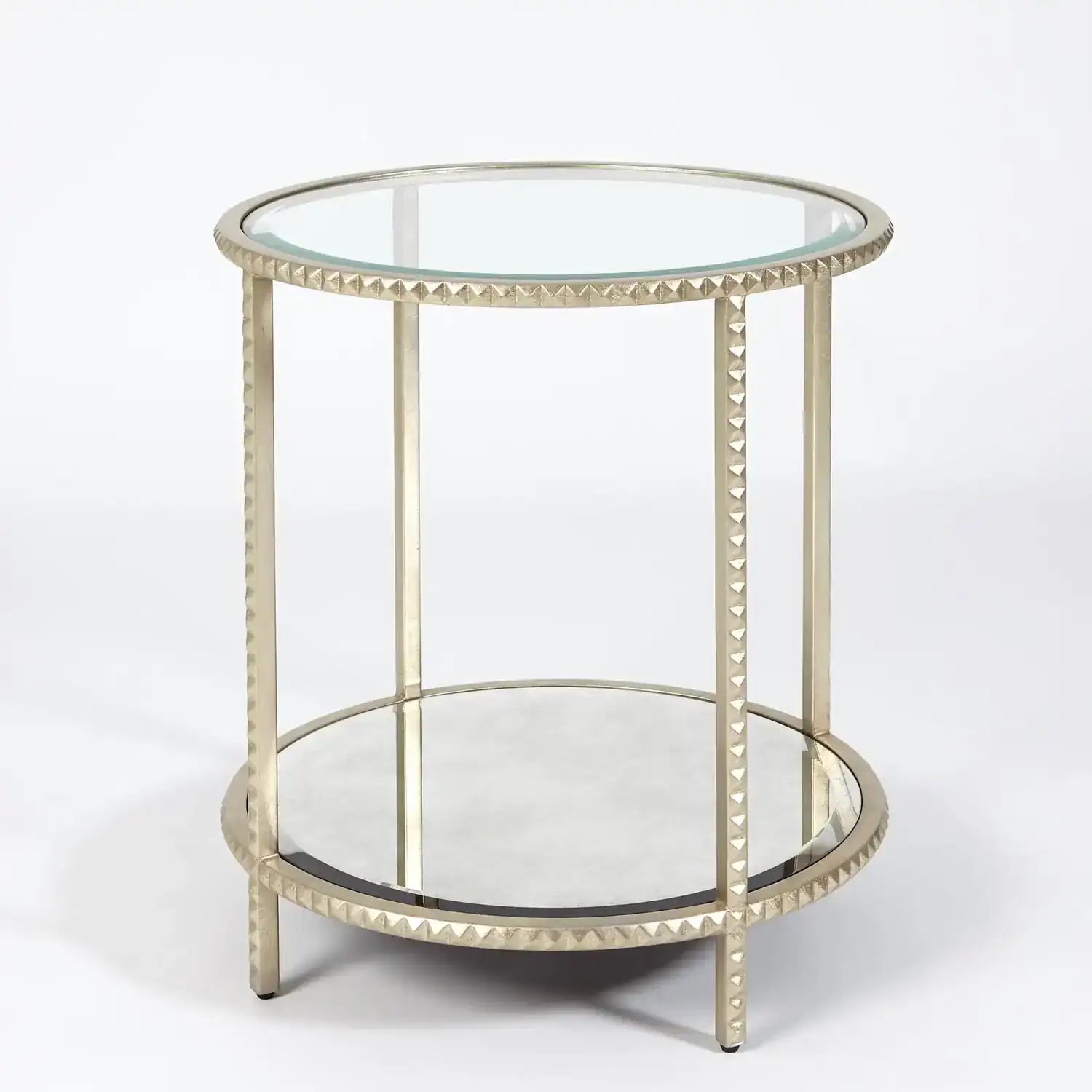 GLOBAL VIEWS STUD END TABLE - Side