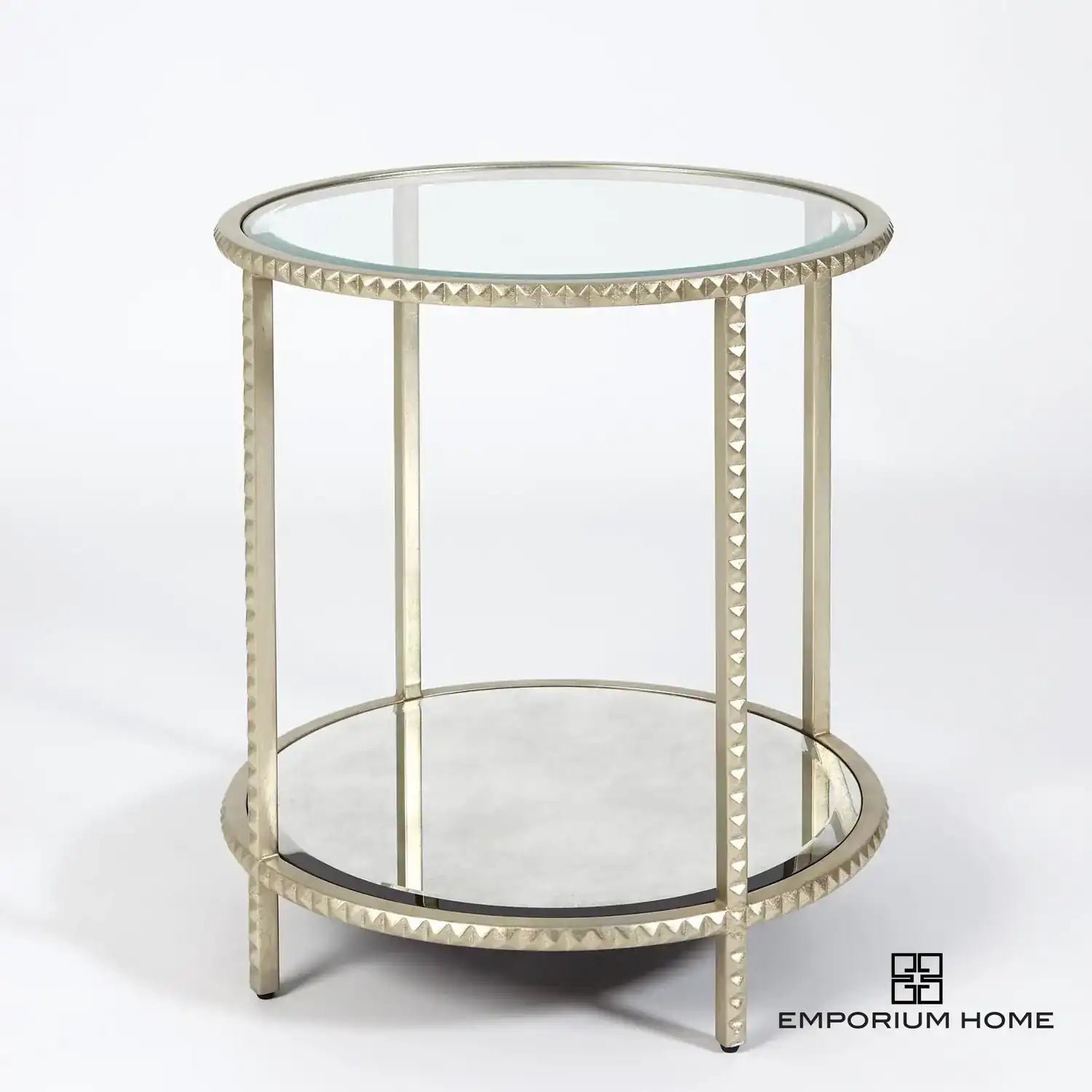 GLOBAL VIEWS STUD END TABLE - Side