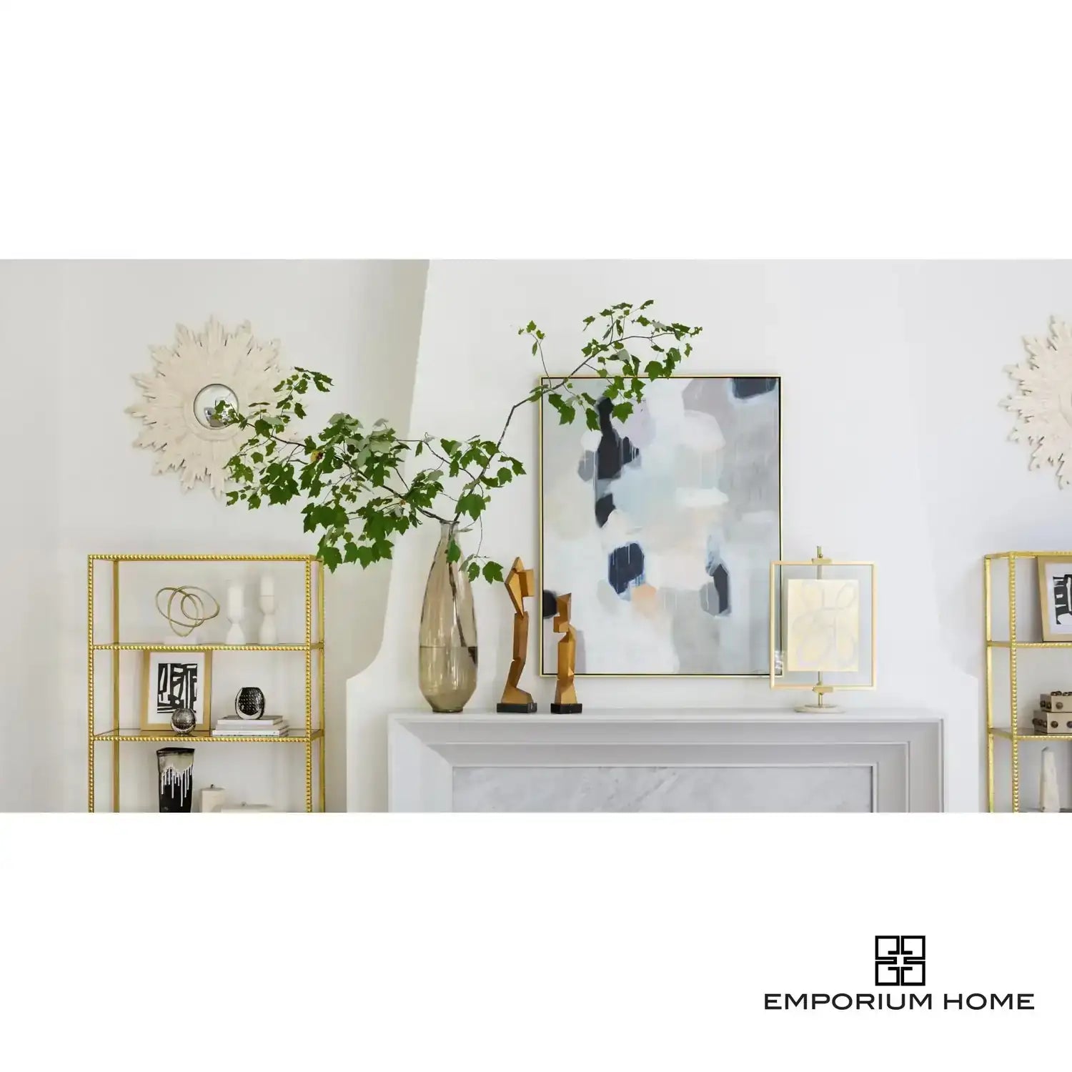 GLOBAL VIEWS STUD ETAGERE - Cabinets & Bar