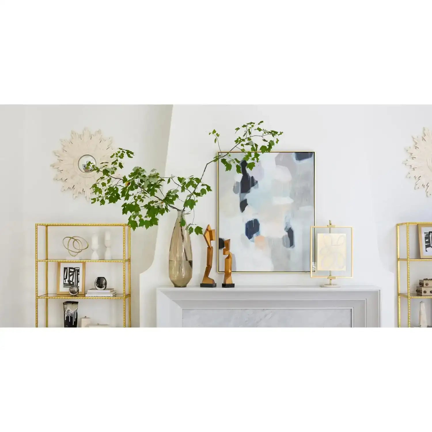 GLOBAL VIEWS STUD ETAGERE - Cabinets & Bar