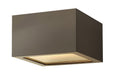 HINKLEY, KUBE FLUSH MOUNT, OUTDOOR CEILING LIGHTS