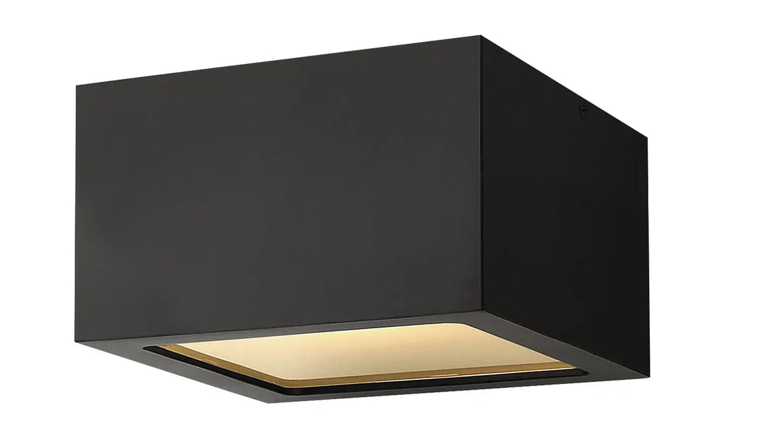 HINKLEY, KUBE FLUSH MOUNT, OUTDOOR CEILING LIGHTS