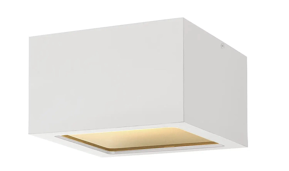 HINKLEY, KUBE FLUSH MOUNT, OUTDOOR CEILING LIGHTS