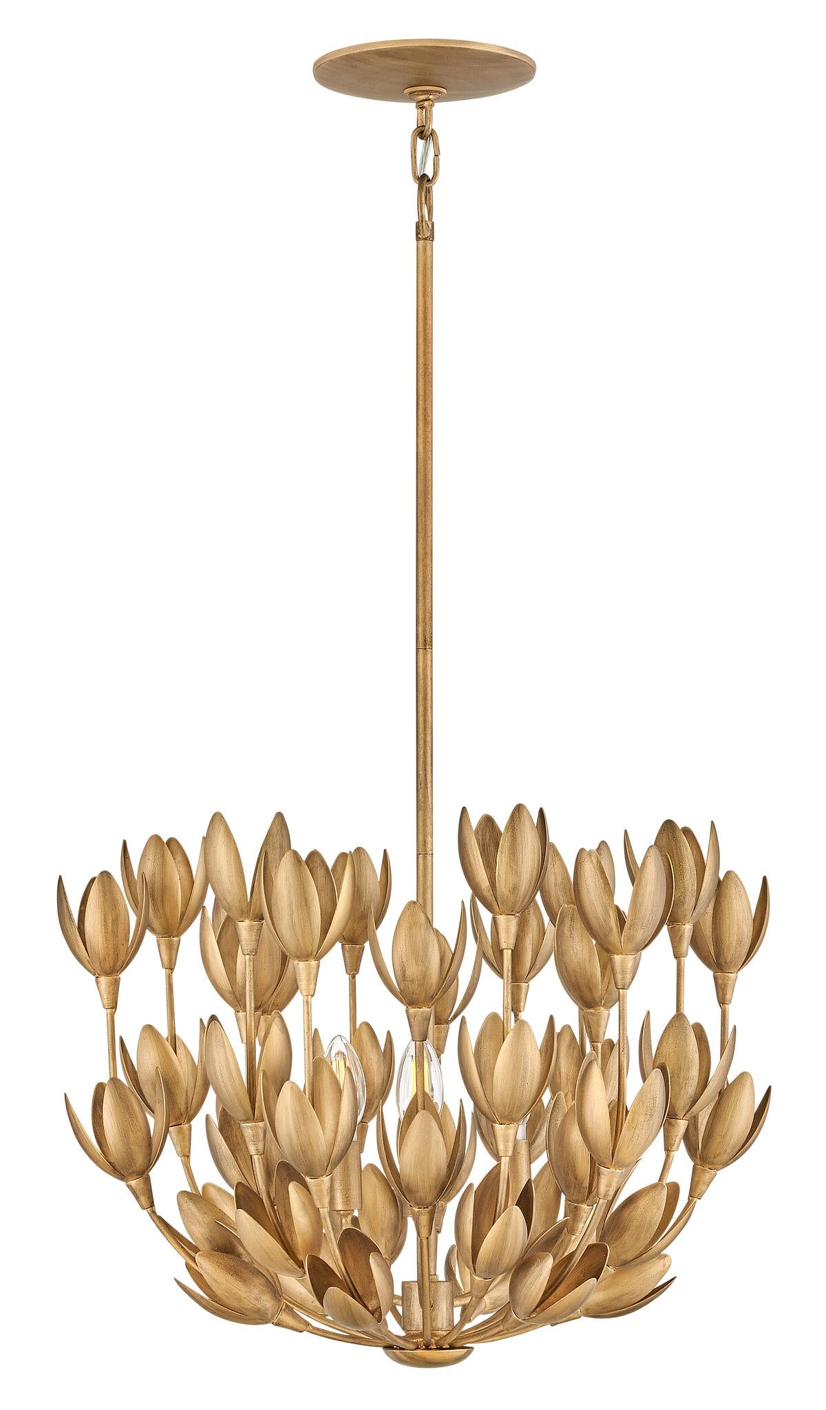 HINKLEY, FLORA SINGLE TIER SEMI-FLUSH MOUNT, PENDANT LIGHT