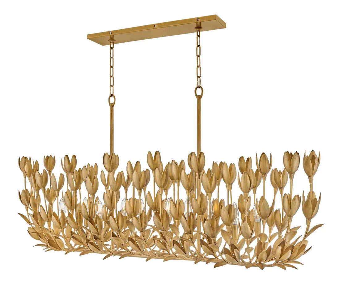 HINKLEY, FLORA LINEAR & OVAL CHANDELIER, PENDANT LIGHT