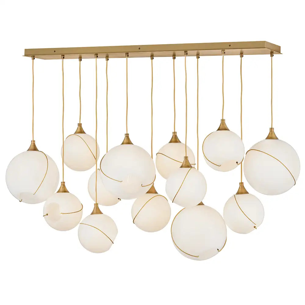 HINKLEY, SKYE LINEAR & OVAL CHANDELIER, PENDANT LIGHT