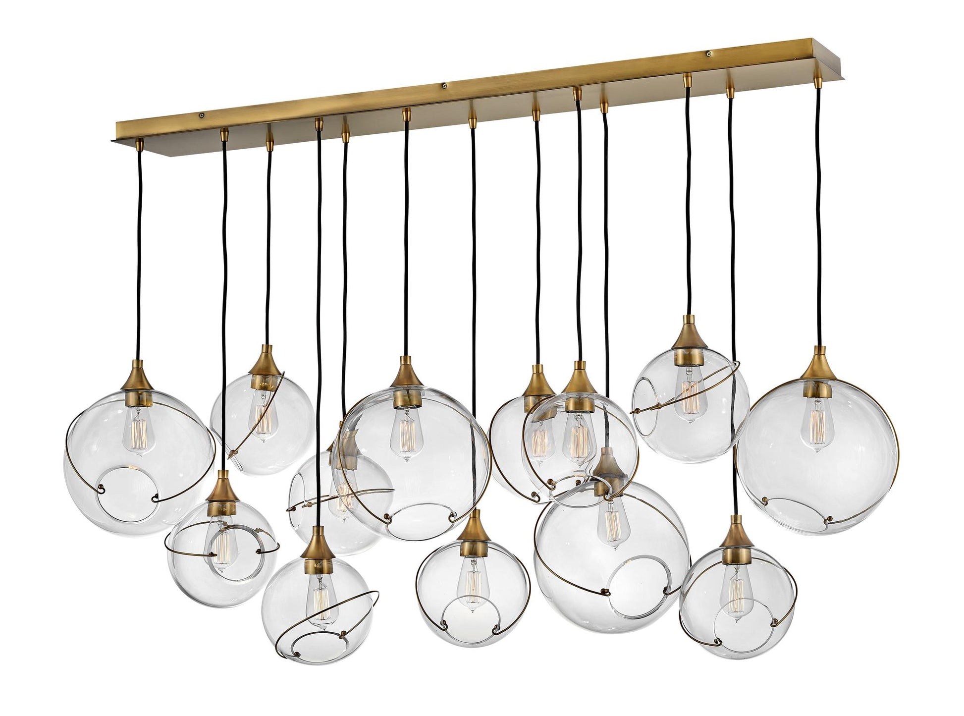 HINKLEY, SKYE LINEAR & OVAL CHANDELIER, PENDANT LIGHT