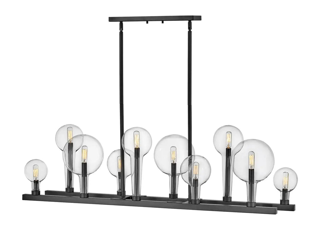 HINKLEY, ALCHEMY LINEAR & OVAL CHANDELIER, PENDANT LIGHT