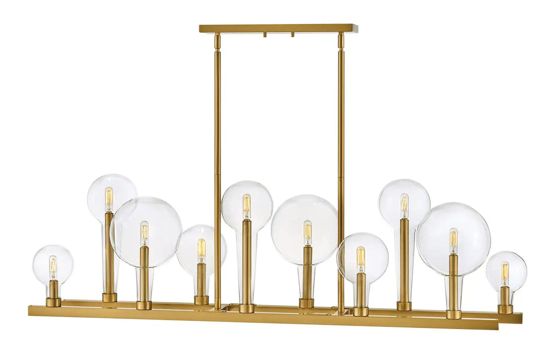HINKLEY, ALCHEMY LINEAR & OVAL CHANDELIER, PENDANT LIGHT