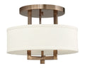 HINKLEY, HAMPTON SEMI-FLUSH MOUNT, FLUSH MOUNT CEILING LIGHTS 