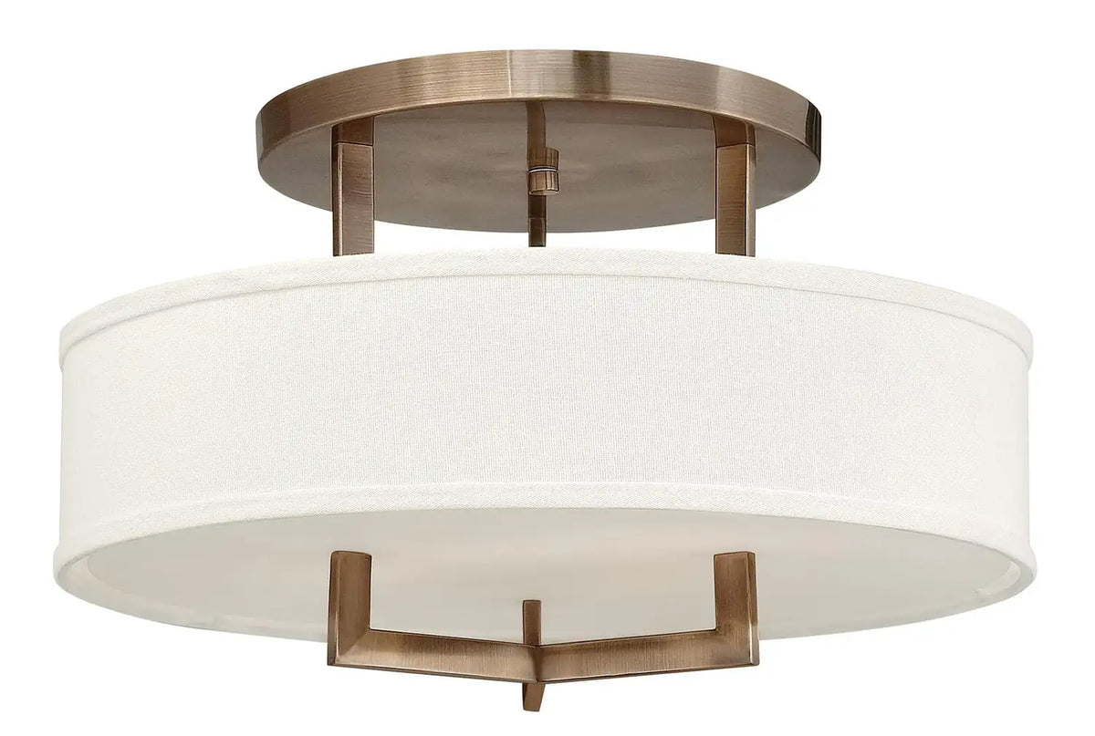 HINKLEY, HAMPTON SEMI-FLUSH MOUNT, FLUSH MOUNT CEILING LIGHTS