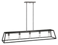 HINKLEY, FULTON LINEAR & OVAL OPEN FRAME CHANDELIER, PENDANT LIGHT