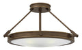 HINKLEY, COLLIER SEMI-FLUSH MOUNT, FLUSH MOUNT CEILING LIGHTS 