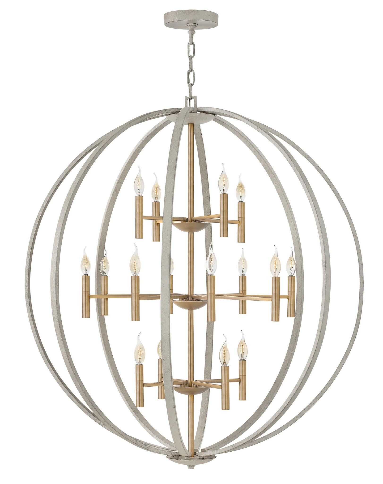 HINKLEY, EUCLID ORB CHANDELIER, PENDANT LIGHT