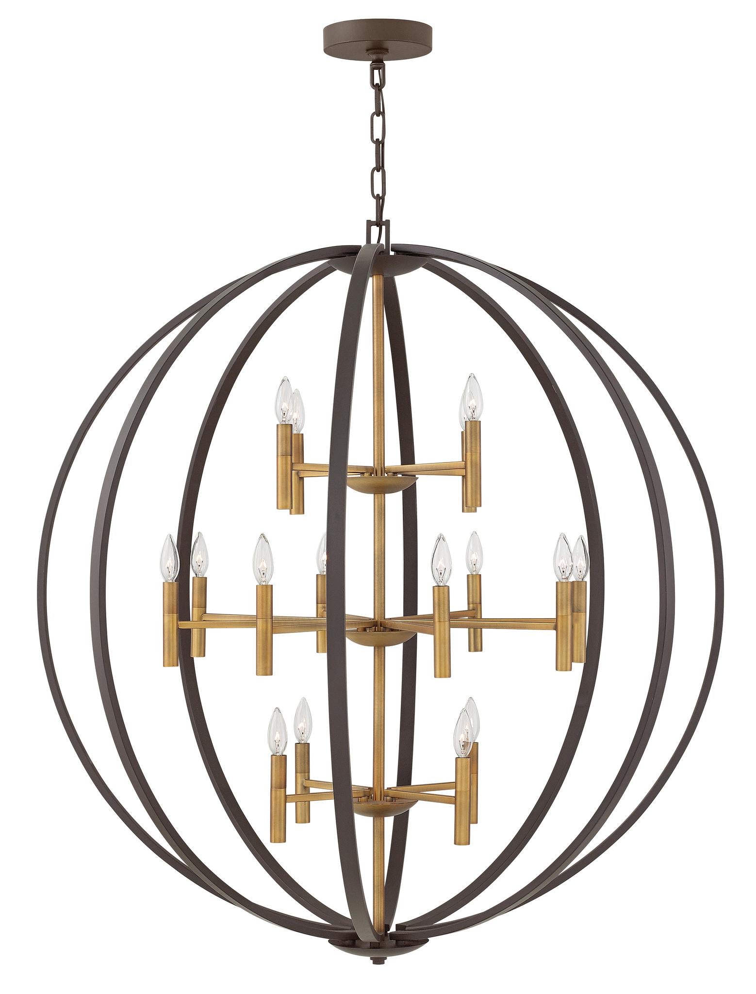 HINKLEY, EUCLID ORB CHANDELIER, PENDANT LIGHT
