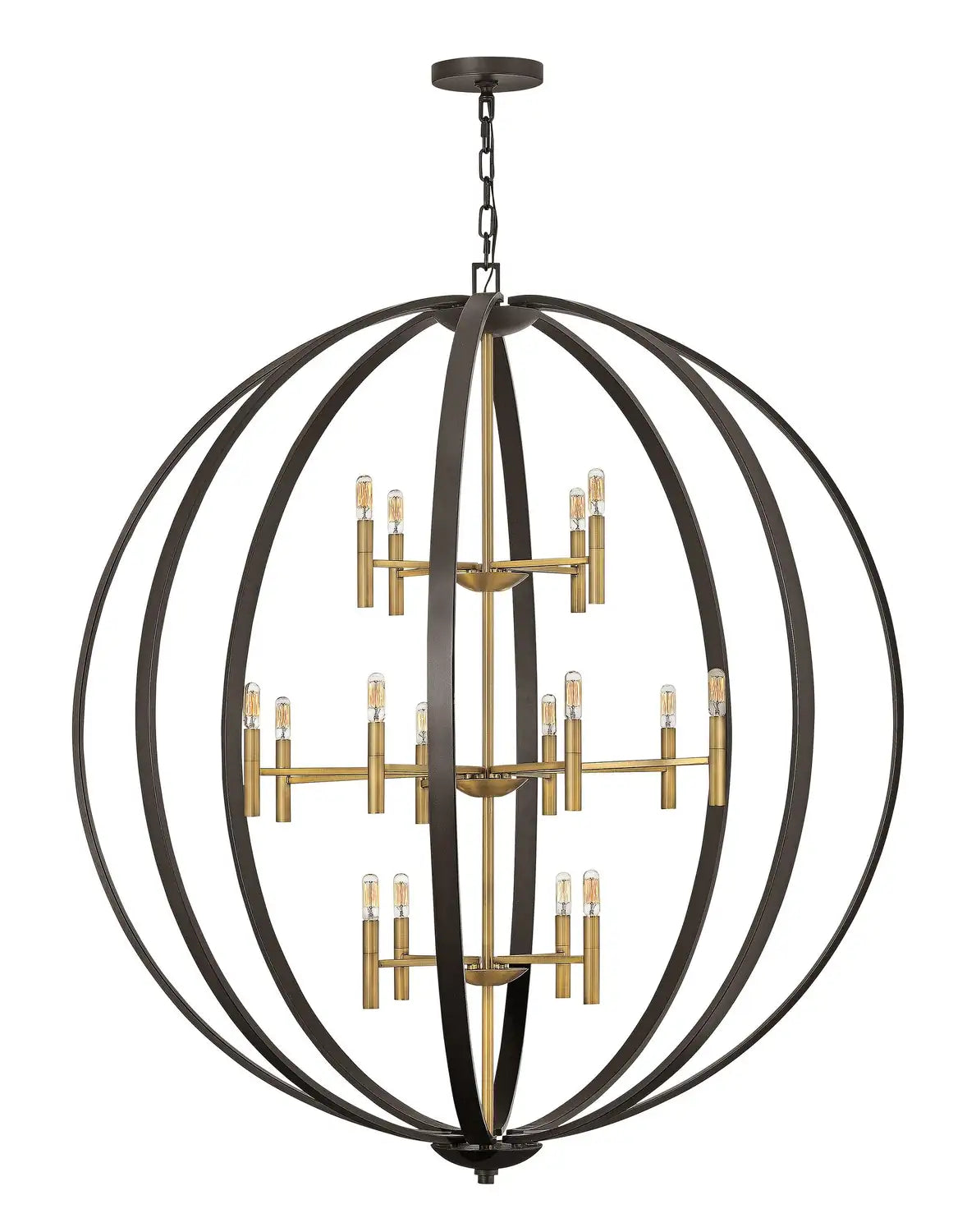 HINKLEY, EUCLID ORB CHANDELIER, CHANDELIER LIGHT