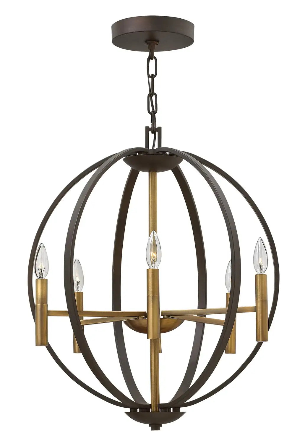 HINKLEY, EUCLID ORB CHANDELIER, CHANDELIER LIGHT