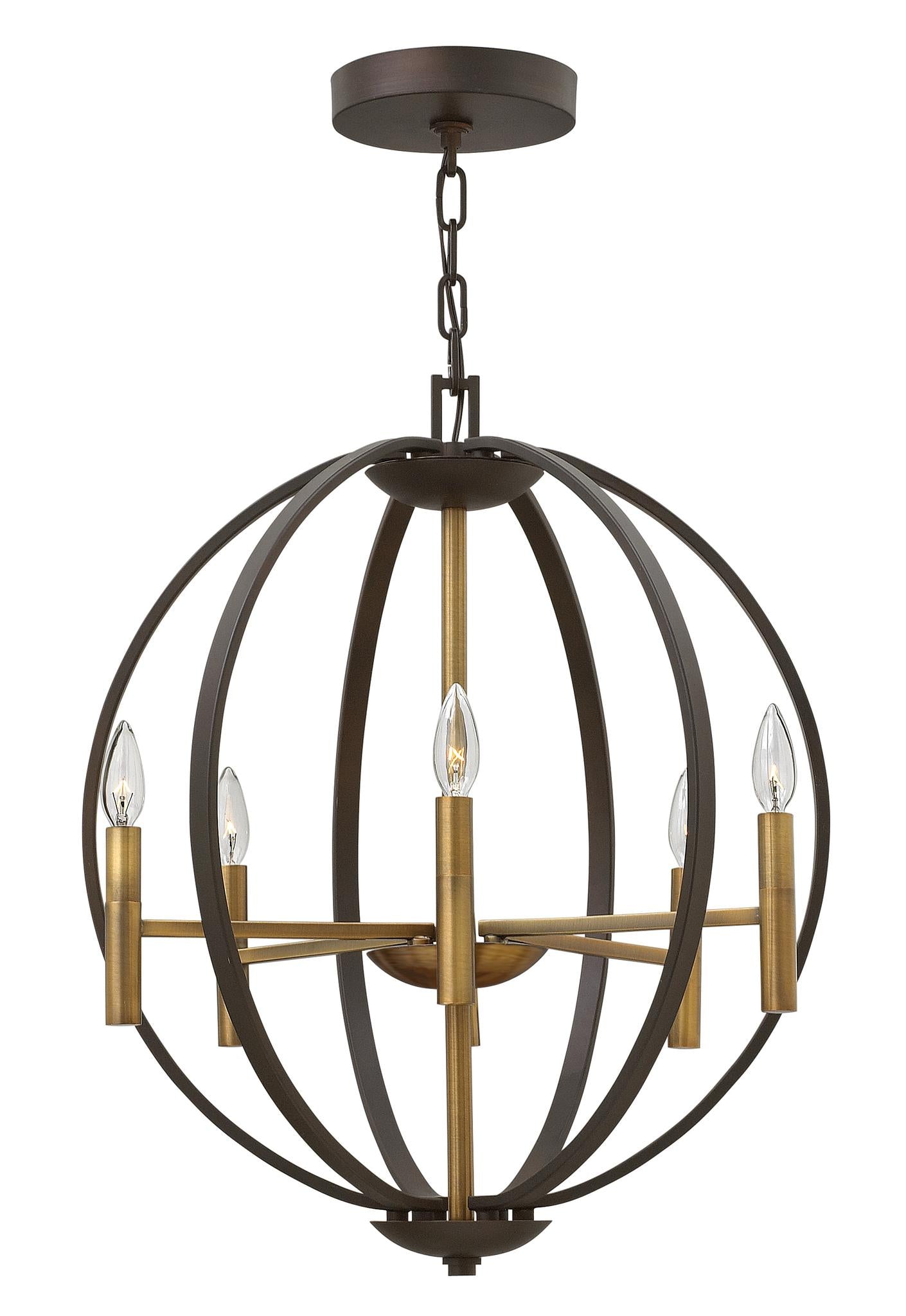 HINKLEY, EUCLID ORB CHANDELIER, PENDANT LIGHT