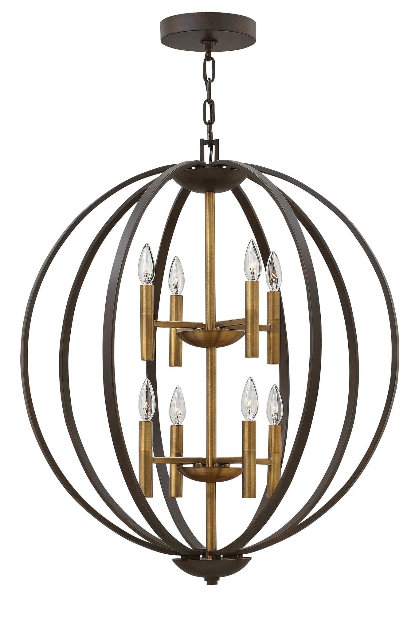 HINKLEY, EUCLID ORB CHANDELIER, PENDANT LIGHT
