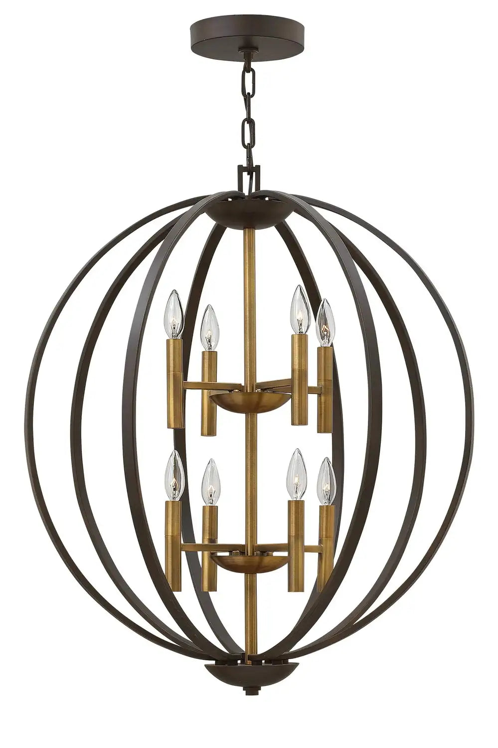 HINKLEY, EUCLID ORB CHANDELIER, PENDANT LIGHT