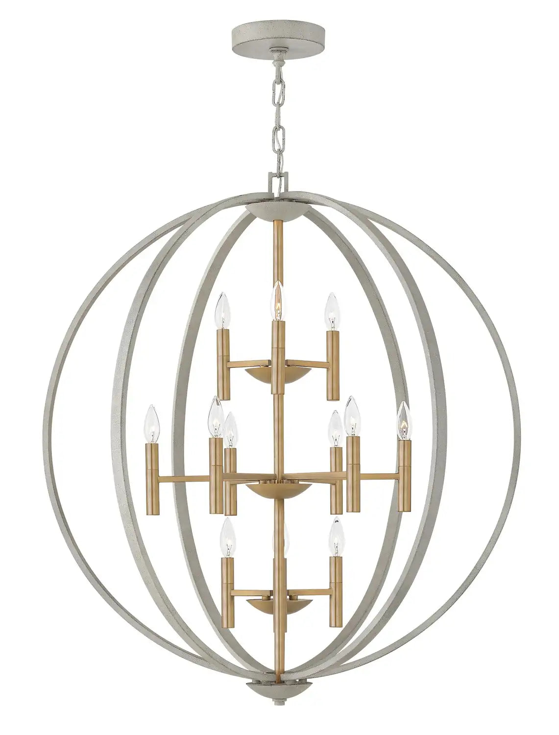 HINKLEY, EUCLID ORB CHANDELIER, PENDANT LIGHT
