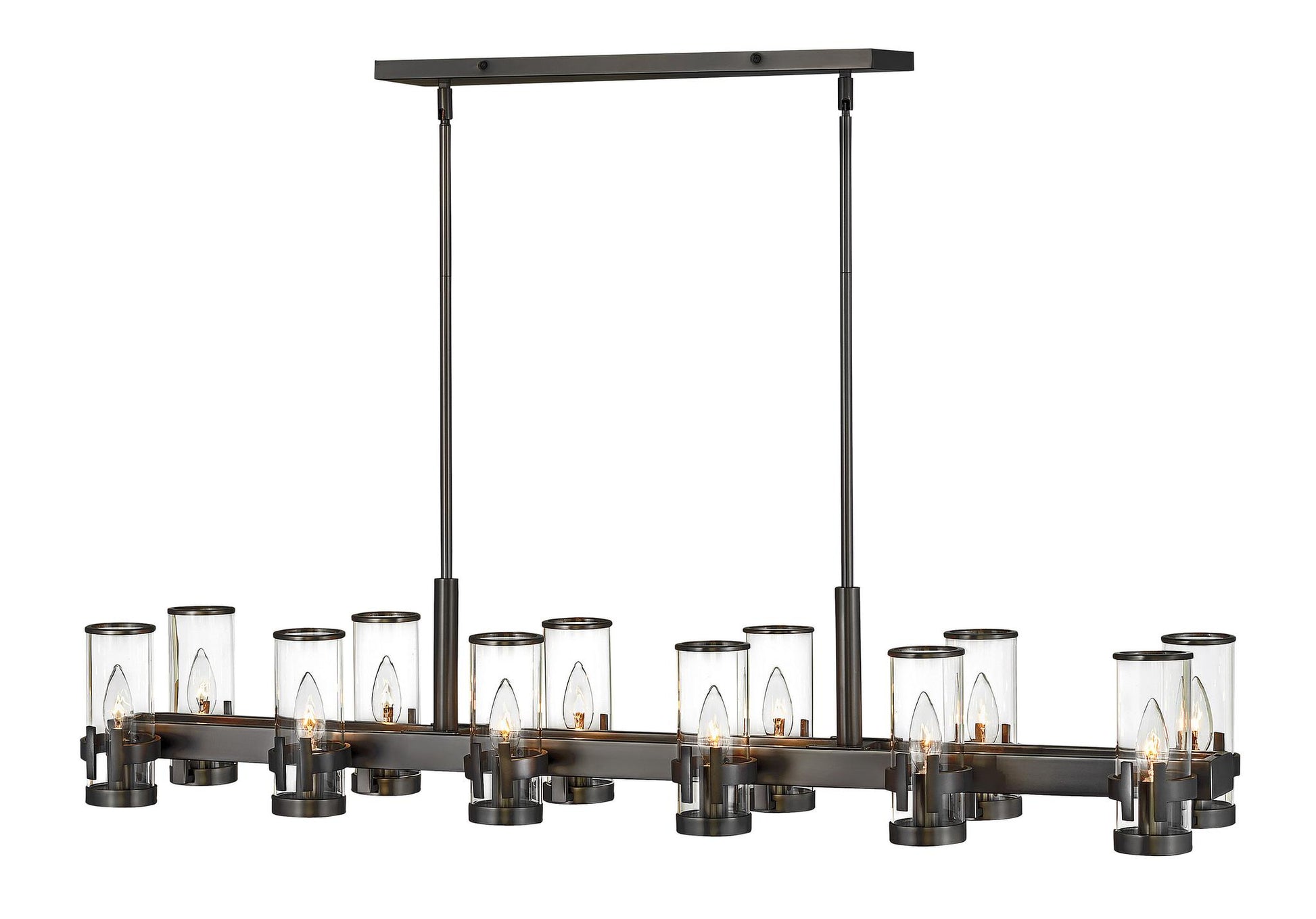 HINKLEY, REEVE LINEAR & OVAL CHANDELIER, PENDANT LIGHT