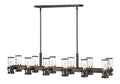 HINKLEY, REEVE LINEAR & OVAL CHANDELIER, PENDANT LIGHT
