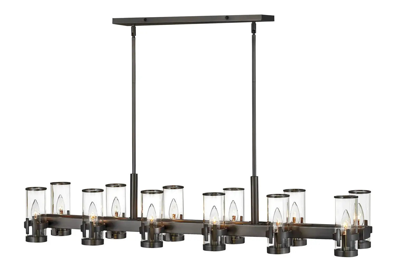 HINKLEY, REEVE LINEAR & OVAL CHANDELIER, PENDANT LIGHT