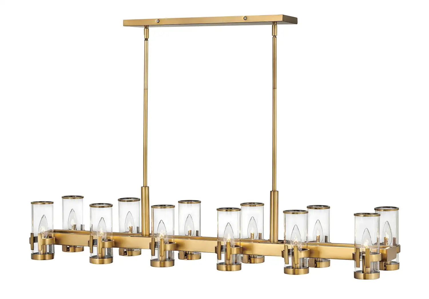 HINKLEY, REEVE LINEAR & OVAL CHANDELIER, PENDANT LIGHT