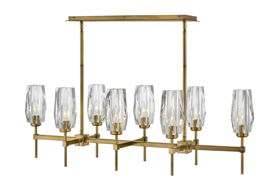 HINKLEY, ANA LINEAR & OVAL CHANDELIER, PENDANT LIGHT