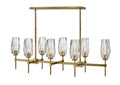 HINKLEY, ANA LINEAR & OVAL CHANDELIER, PENDANT LIGHT