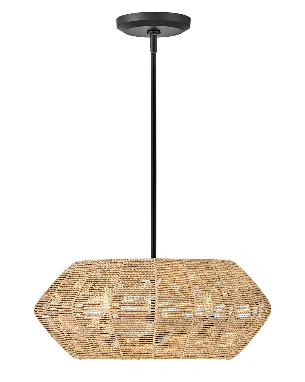 HINKLEY, LUCA DRUM SEMI-FLUSH MOUNT, PENDANT LIGHT