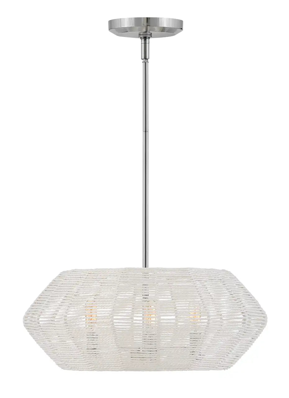 HINKLEY, LUCA DRUM SEMI-FLUSH MOUNT, PENDANT LIGHT