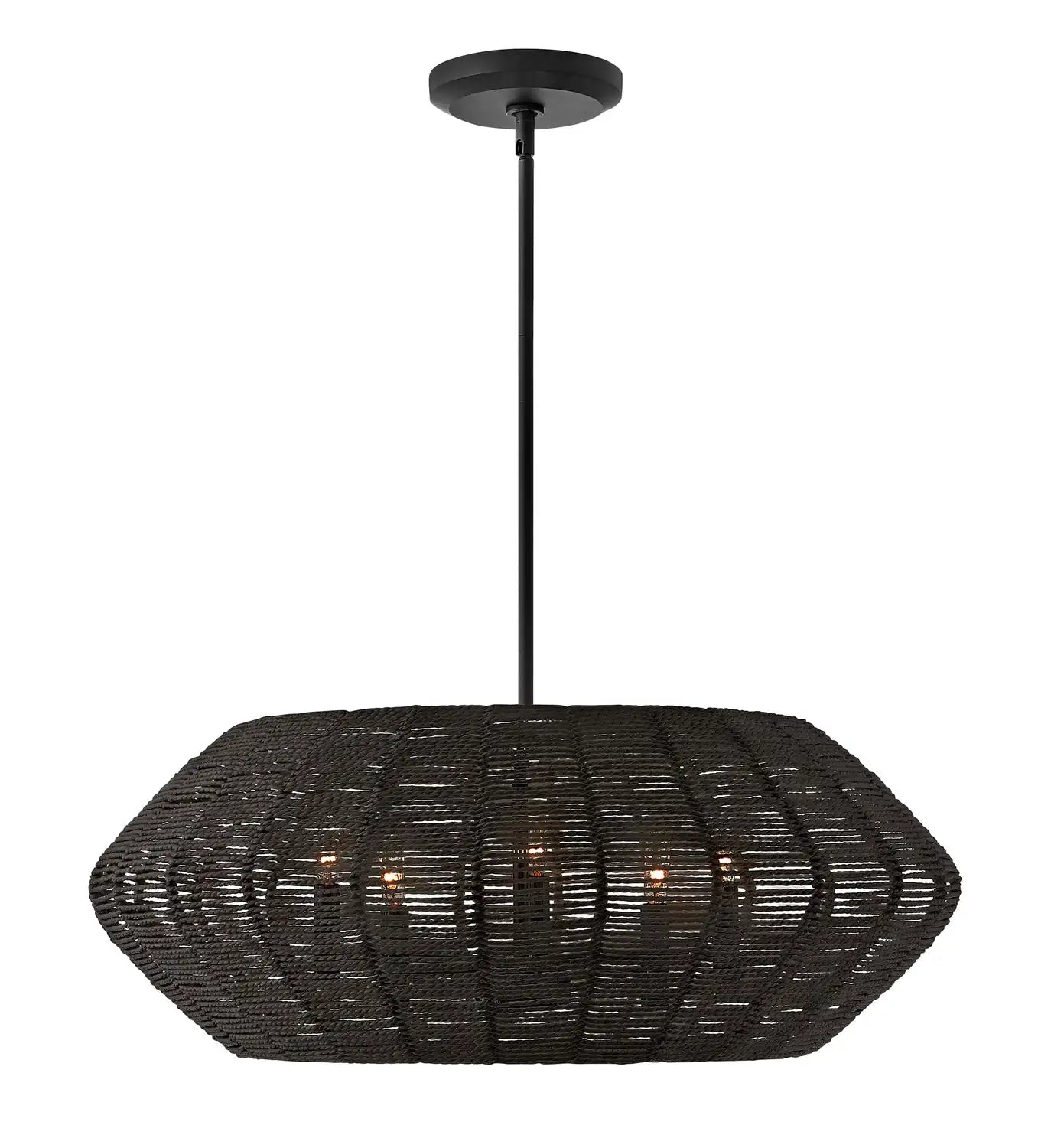 HINKLEY, LUCA DRUM SEMI-FLUSH MOUNT, PENDANT LIGHT