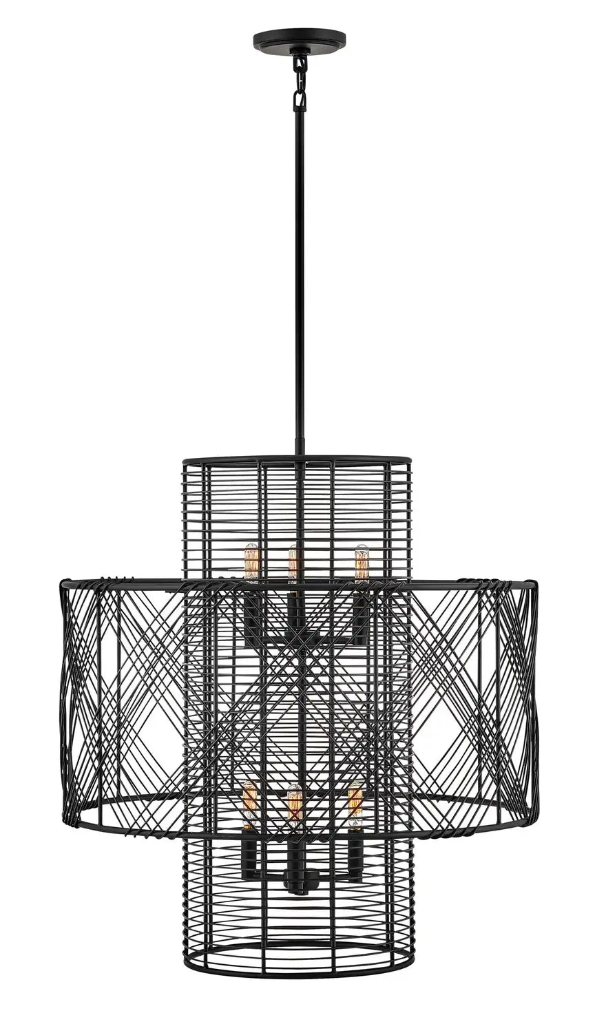 HINKLEY, NIKKO MULTI TIER CHANDELIER, PENDANT LIGHT