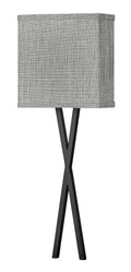 HINKLEY, AXIS HEATHERED GRAY SCONCE VANITY, WALL SCONCES