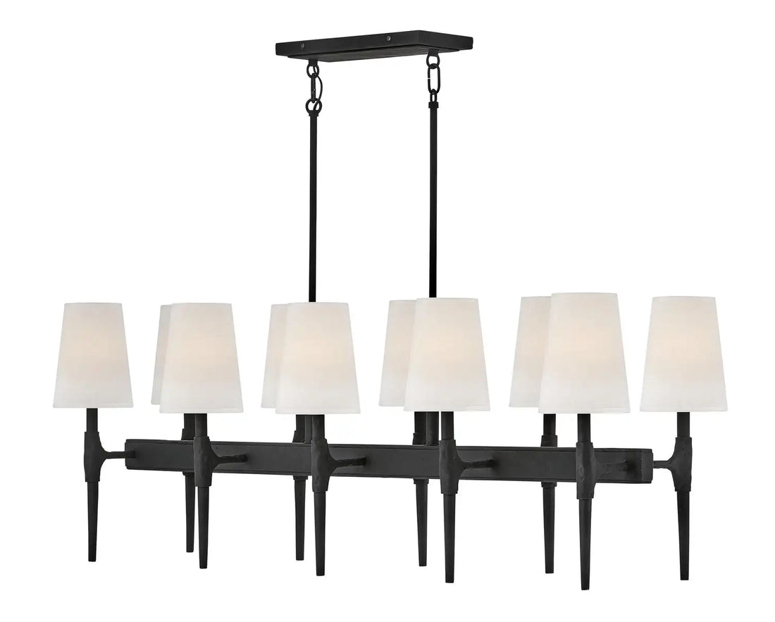 HINKLEY, BEAUMONT LINEAR & OVAL CHANDELIER, CHANDELIER LIGHT