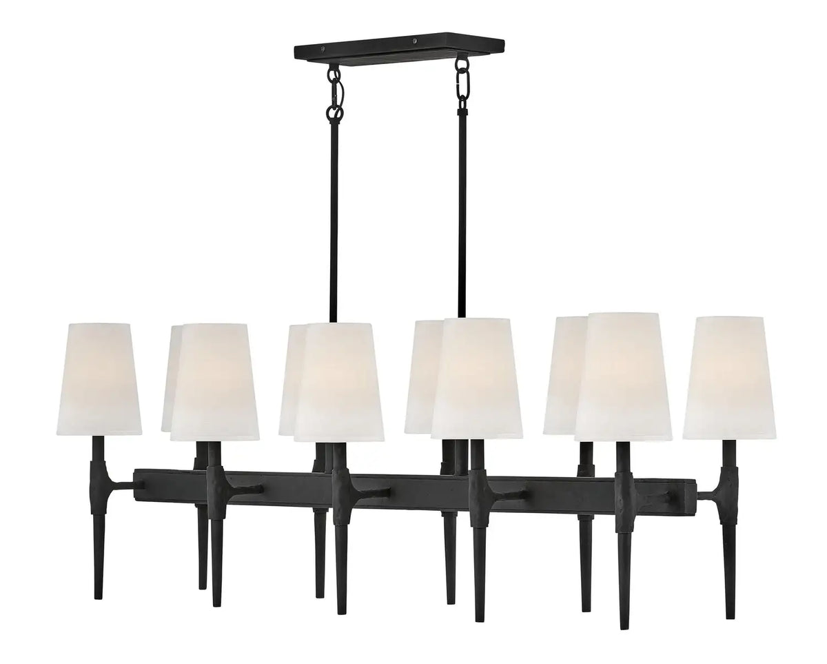 HINKLEY, BEAUMONT LINEAR & OVAL CHANDELIER, CHANDELIER LIGHT