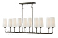 HINKLEY, LEWIS LINEAR & OVAL CHANDELIER, PENDANT LIGHT