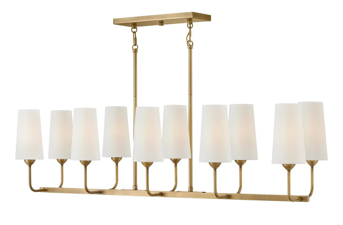 HINKLEY, LEWIS LINEAR & OVAL CHANDELIER, PENDANT LIGHT