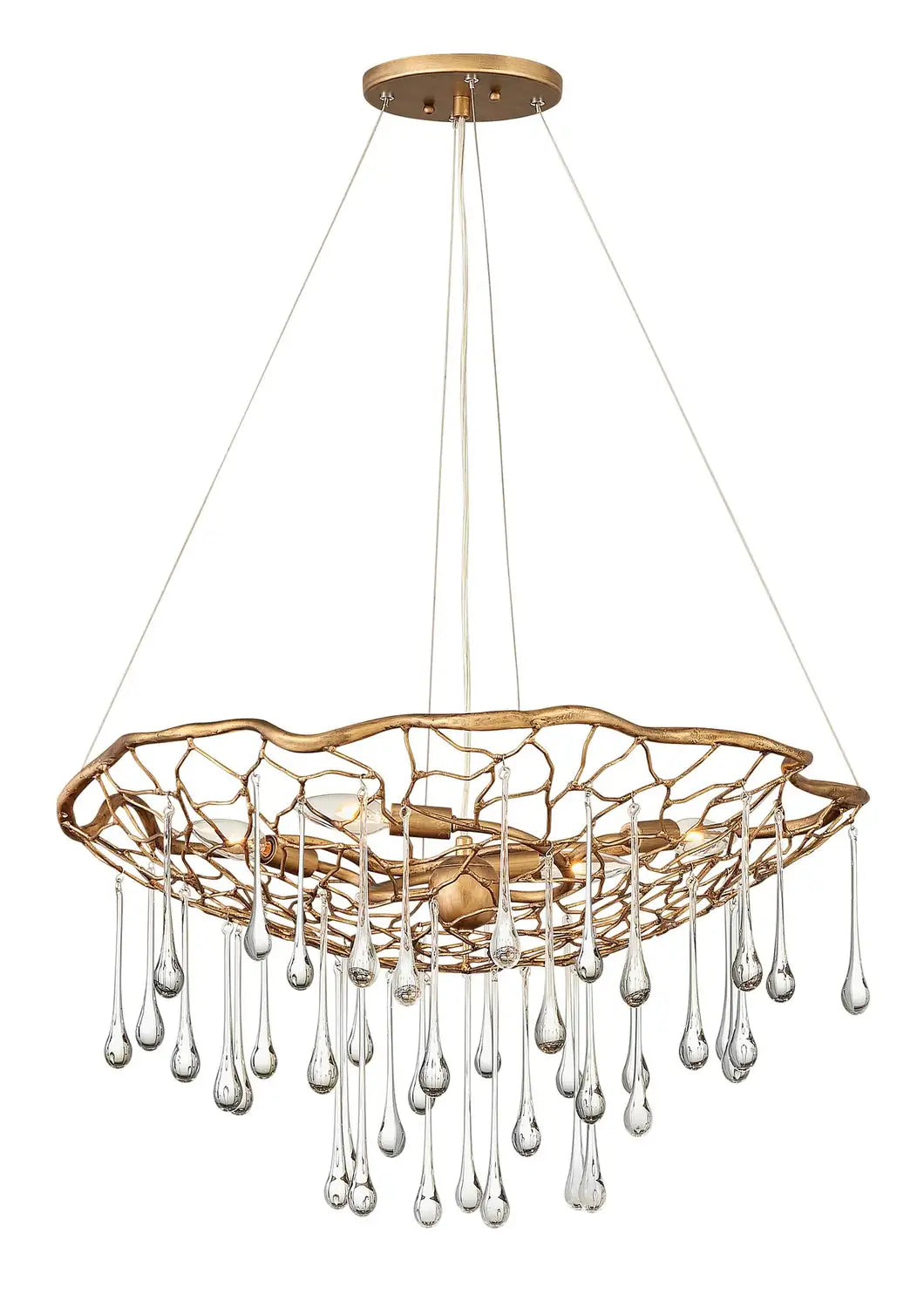 HINKLEY, LAGUNA SINGLE TIER CHANDELIER, PENDANT LIGHT