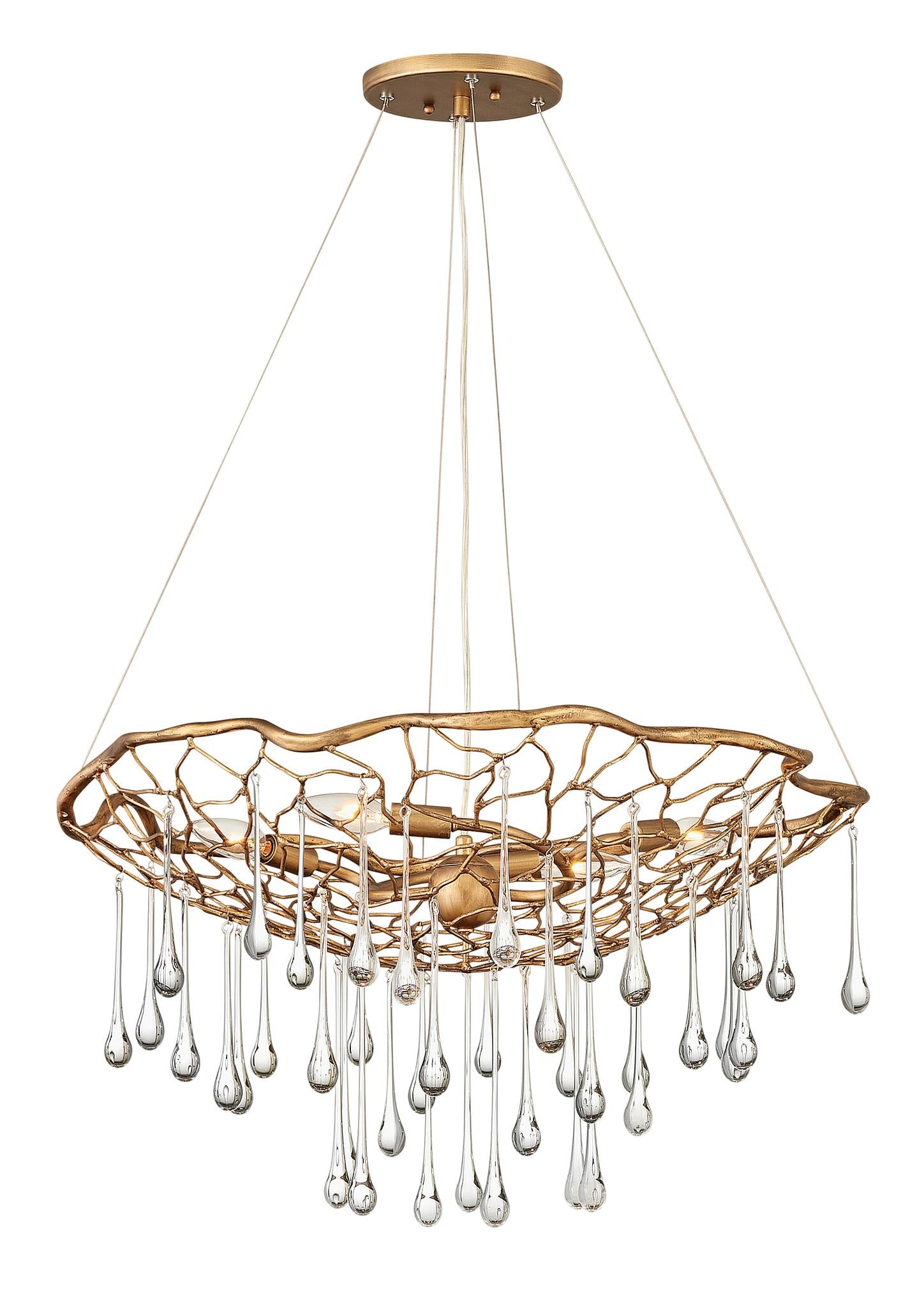 HINKLEY, LAGUNA SINGLE TIER CHANDELIER, PENDANT LIGHT