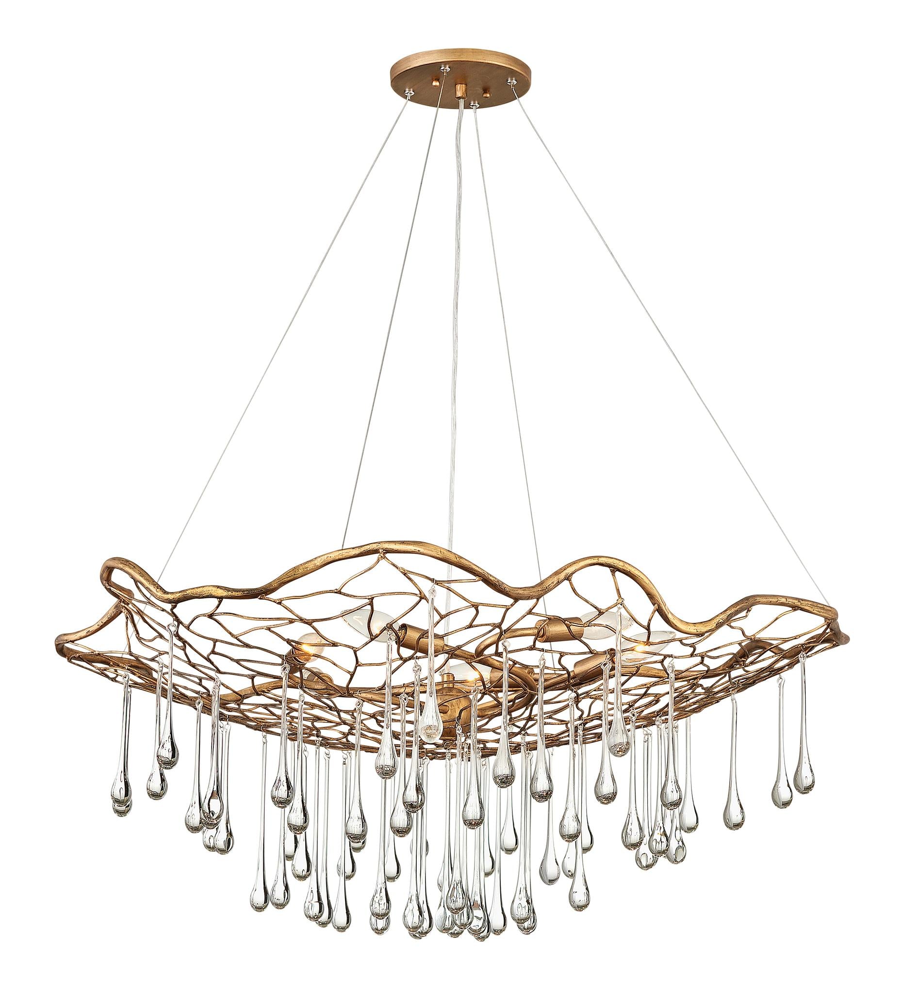 HINKLEY, LAGUNA SINGLE TIER CHANDELIER, PENDANT LIGHT