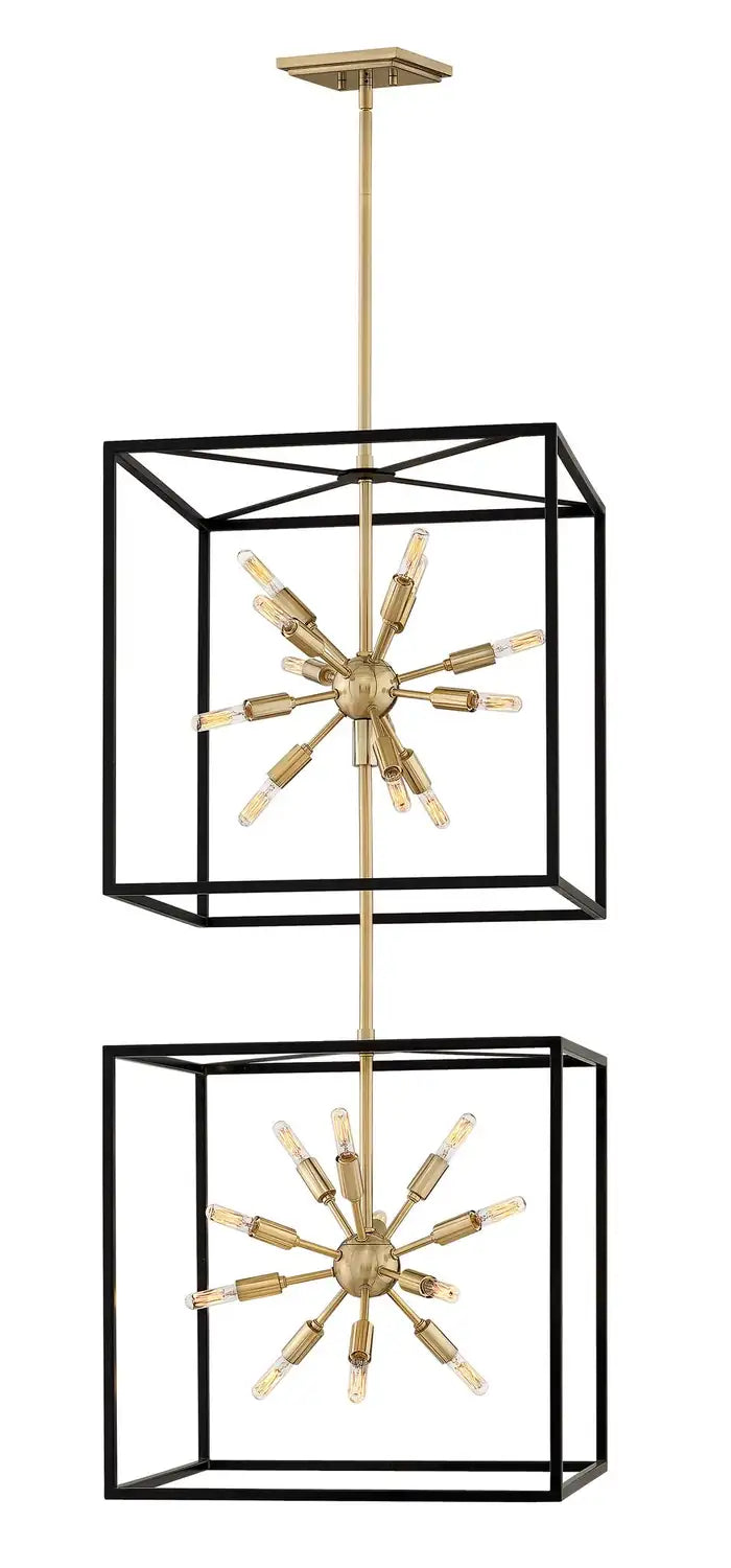 HINKLEY, AROS MULTI TIER PENDANT OPEN FRAME CHANDELIER, CHANDELIER LIGHT