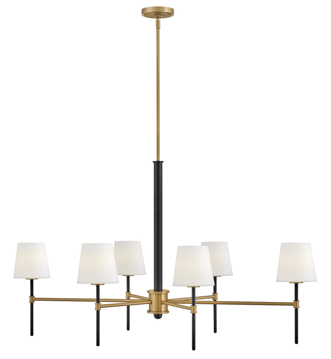 HINKLEY, SAUNDERS LINEAR & OVAL CHANDELIER, PENDANT LIGHT