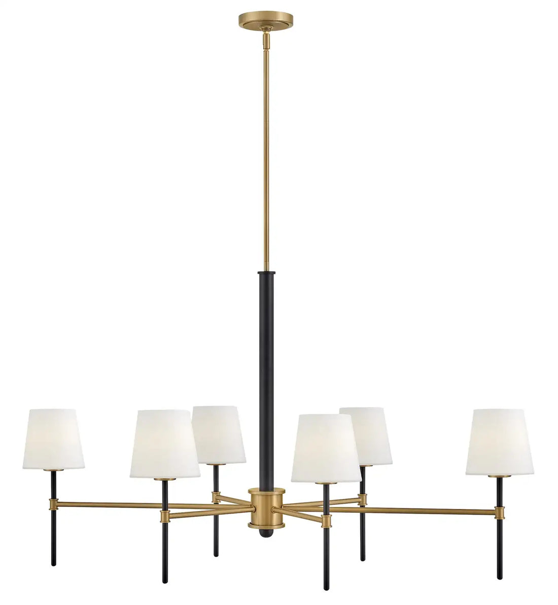 HINKLEY, SAUNDERS LINEAR & OVAL CHANDELIER, PENDANT LIGHT