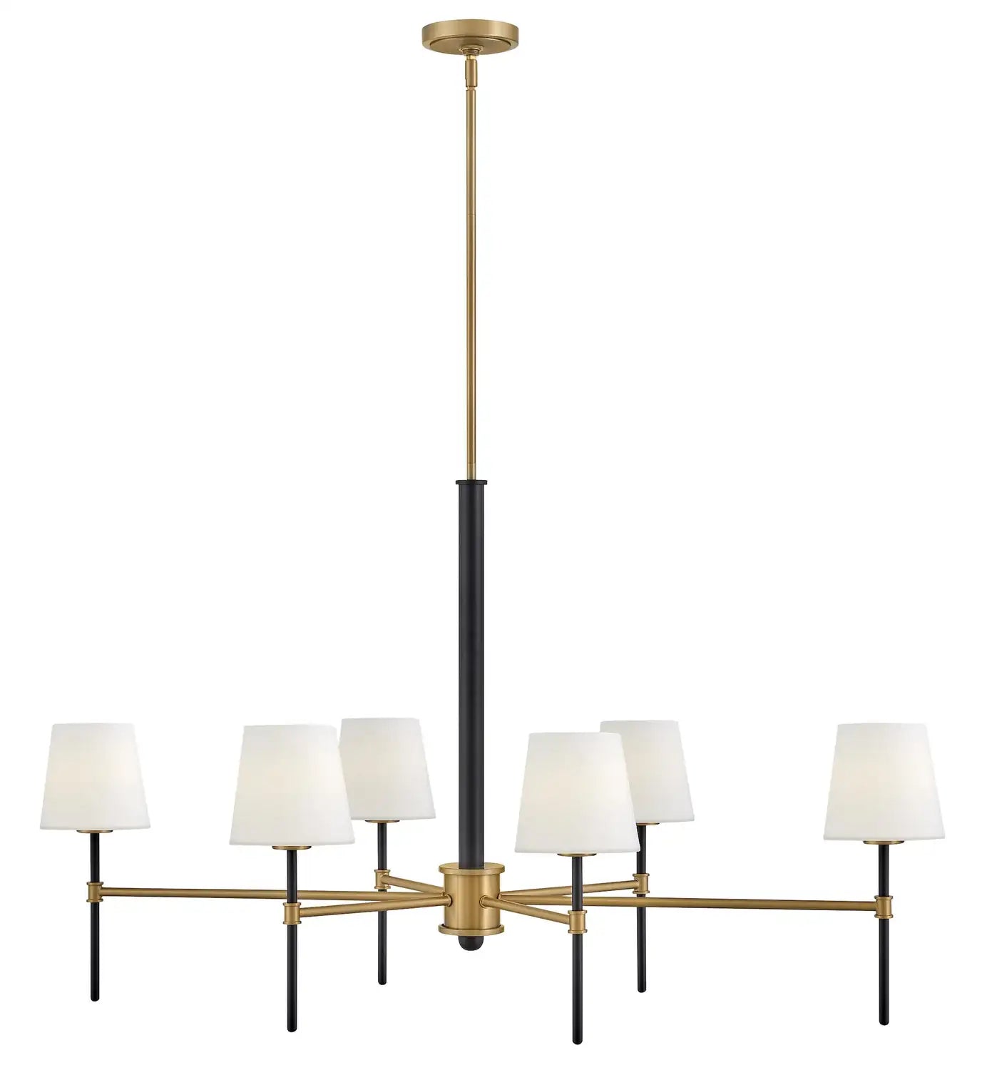 HINKLEY, SAUNDERS LINEAR & OVAL CHANDELIER, PENDANT LIGHT