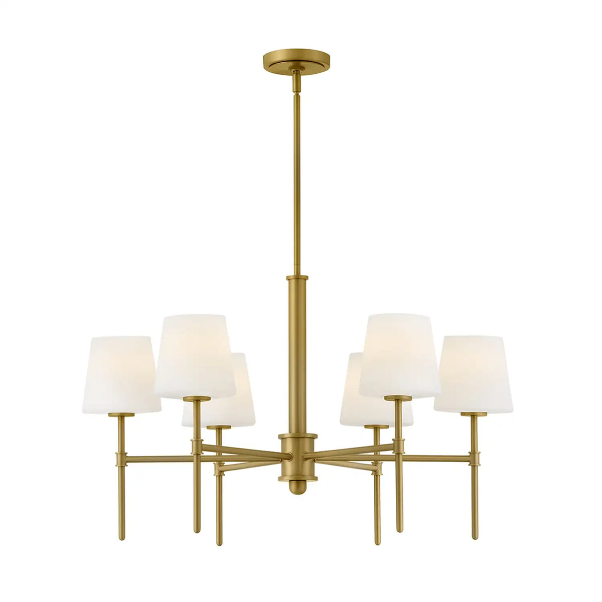 HINKLEY, SAUNDERS SIX LIGHT LINEAR, PENDANT LIGHT