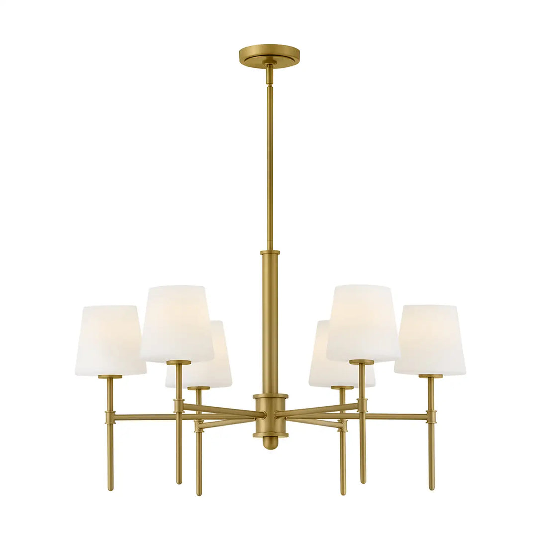 HINKLEY, SAUNDERS SIX LIGHT LINEAR, PENDANT LIGHT