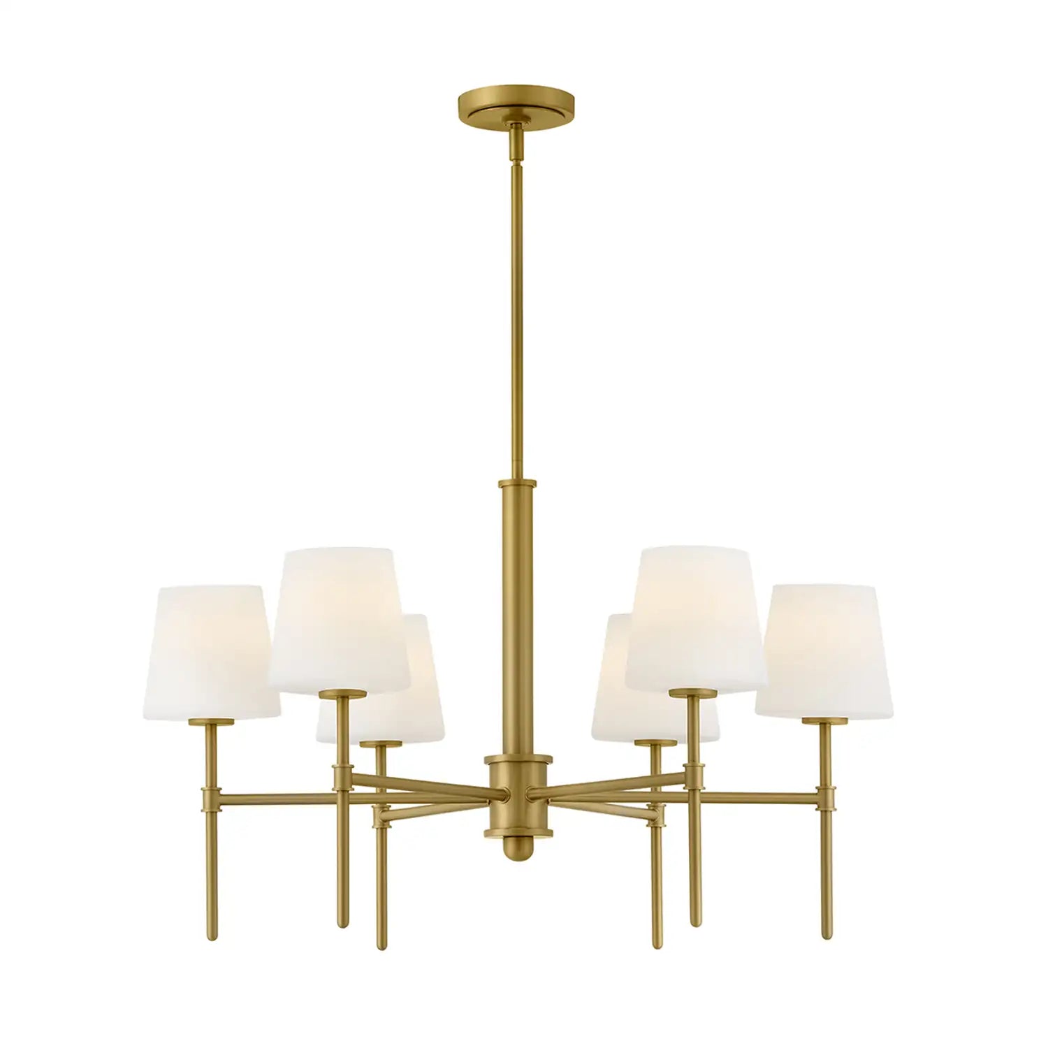 HINKLEY, SAUNDERS SIX LIGHT LINEAR, PENDANT LIGHT
